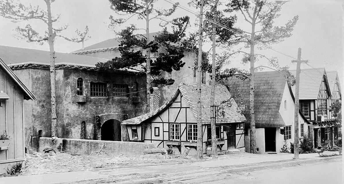 Court of the Golden Bough showing shops and enterance to theater